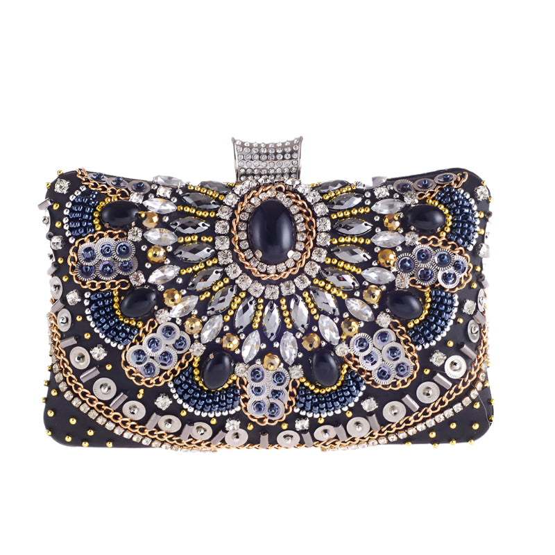 Hand-Made Beaded Clutches For Women'S Handbags In Europe And America